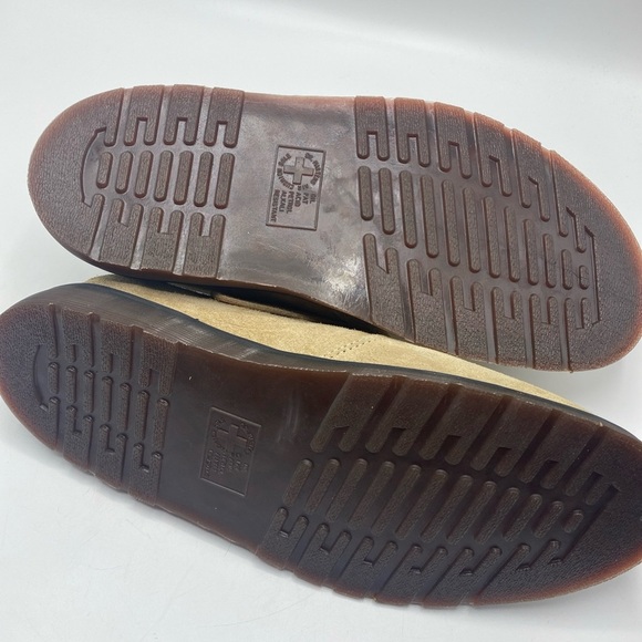 Dr. Martens Beige Suede Buckle Clog with Yellow Stitching main image 5